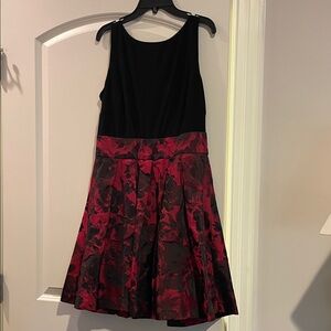 Polo by Ralph Lauren Black and Red Floral Dress